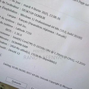 Laptop Dell Latitude 7310 16GB Intel Core i5 HDD+SSD 256GB