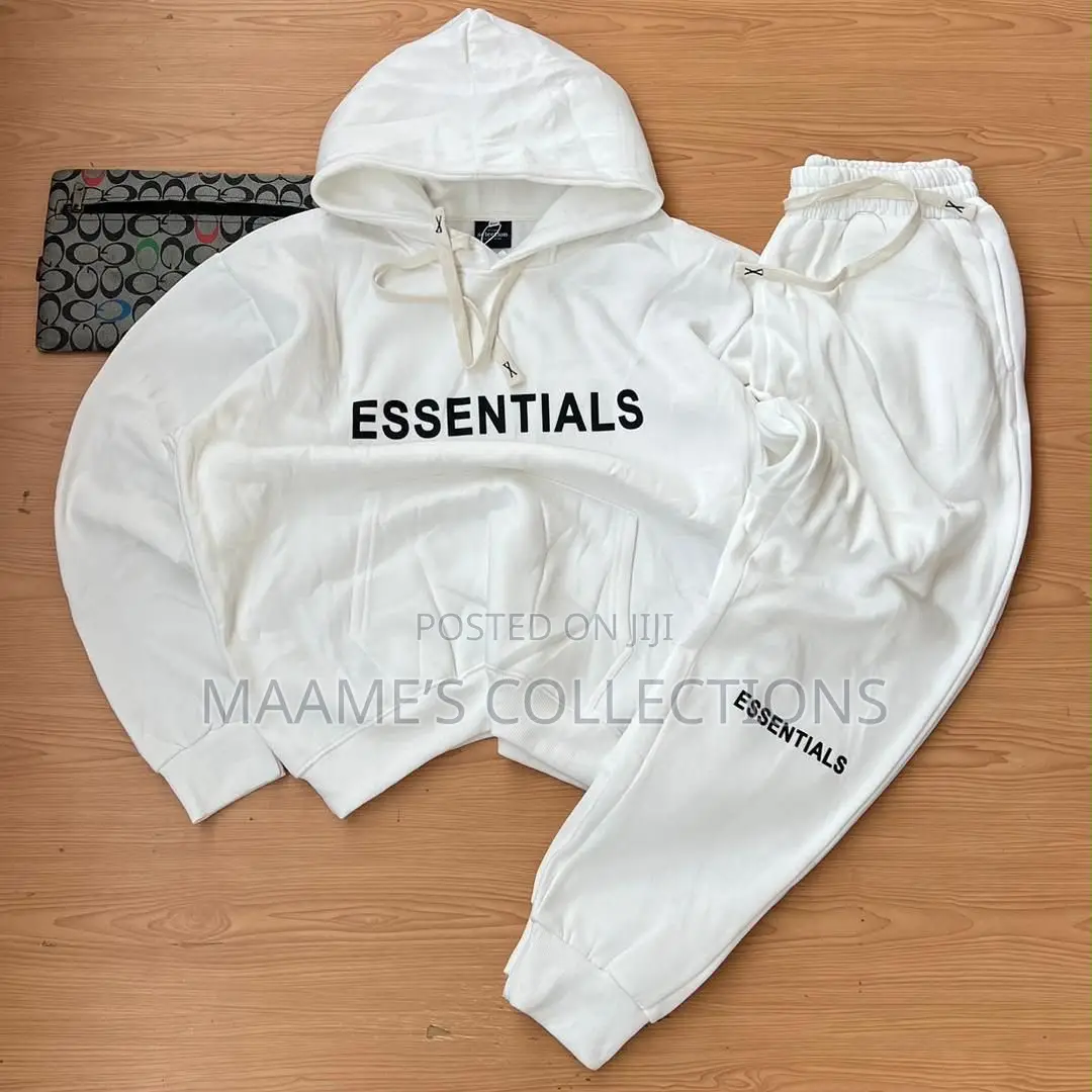 Essentials Unisex Fashion Hoodies Top and Down Set