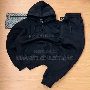 Essentials Unisex Fashion Hoodies Top and Down Set