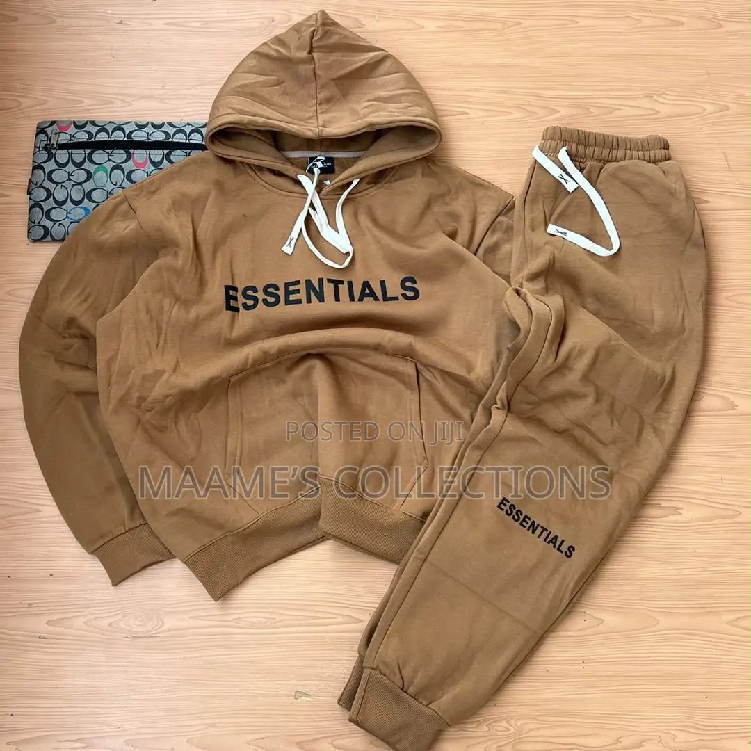 Essentials Unisex Fashion Hoodies Top and Down Set