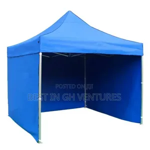 10ftx10ft Foldable Tent With 3 Sides Full Cover