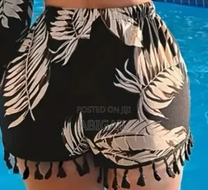 Women's Bohemian Print Fringed Shorts - Beach