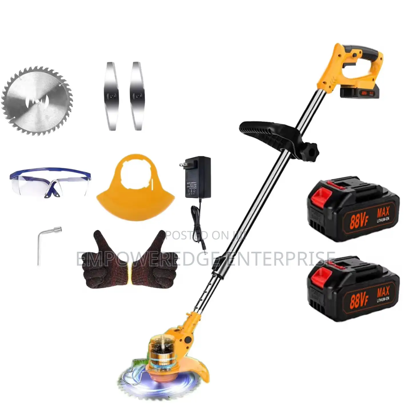 Rechargeable Mower With 2pcs 96v Batteries