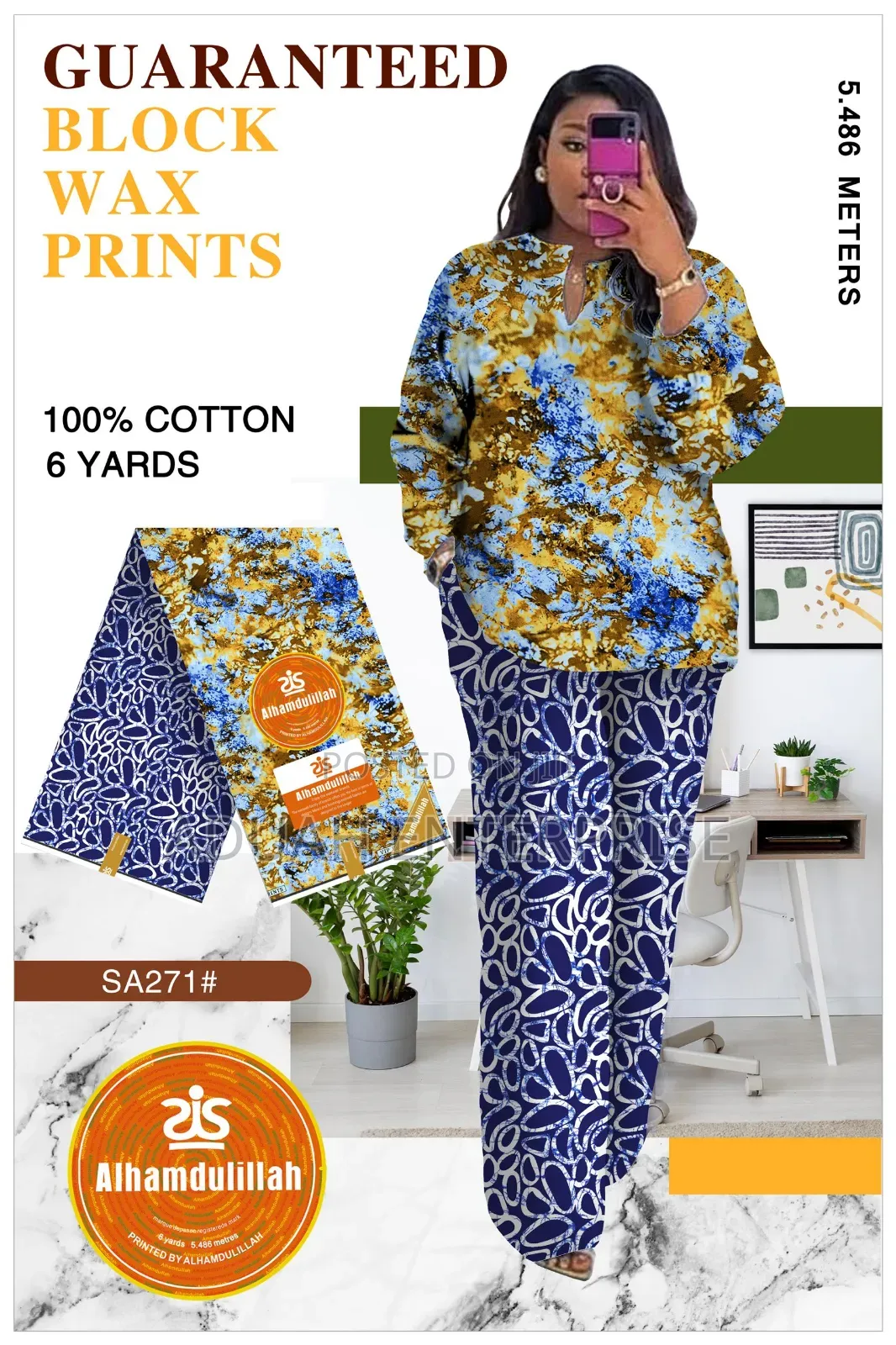 Combination 6 Yards Clothes
