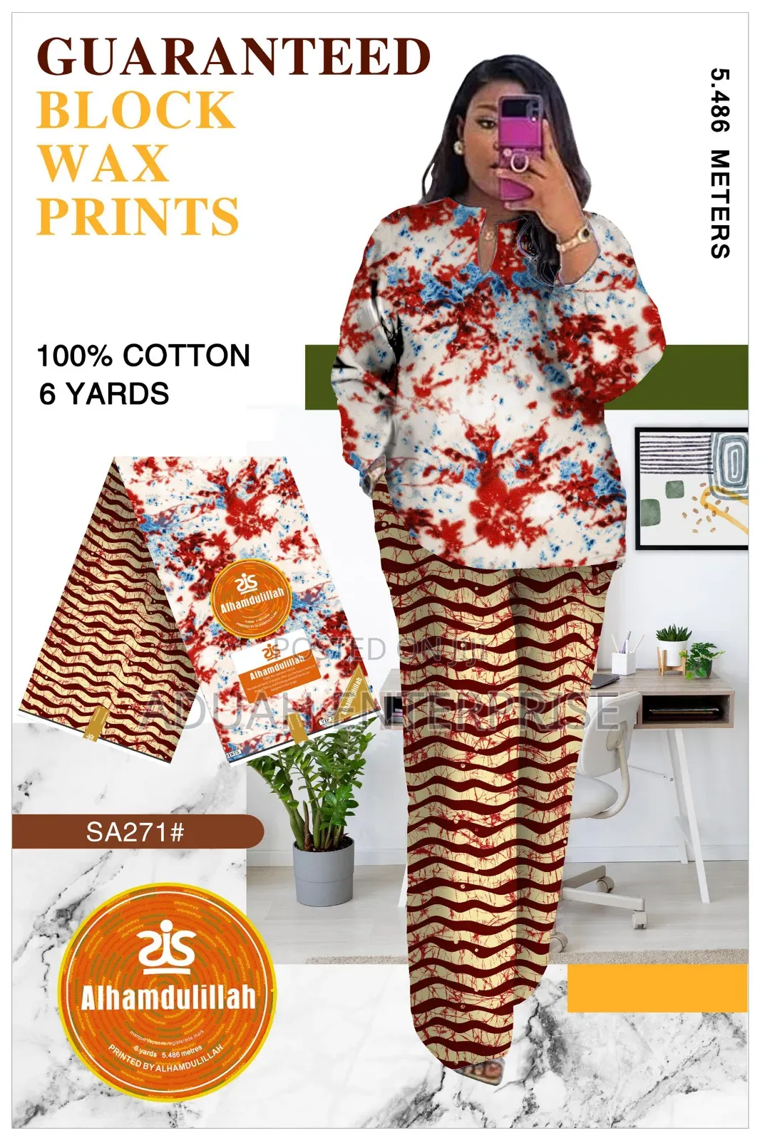 Combination 6 Yards Clothes