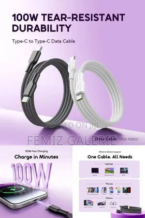 Oraimo BraidLine 100W Type-C Cable