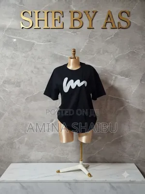 She by AS Statement Black Minimalist Tee