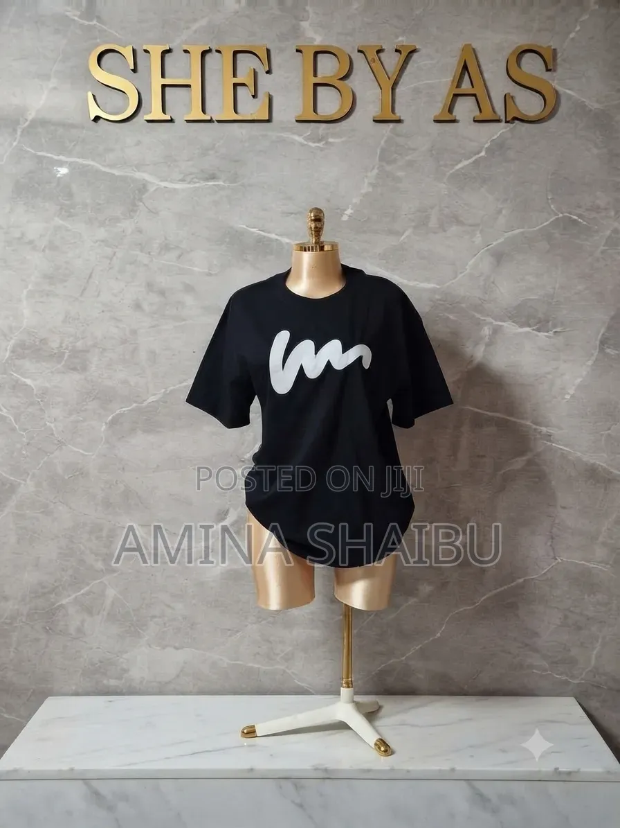 She by AS Statement Black Minimalist Tee