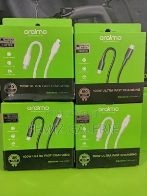 Oraimo RobustLine 100W High‐Speed Durable Type-C to Type-C Data Cable