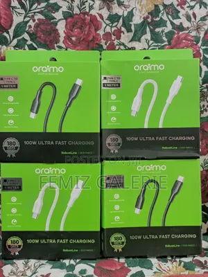 Oraimo RobustLine 100W High‐Speed Durable Type-C to Type-C Data Cable