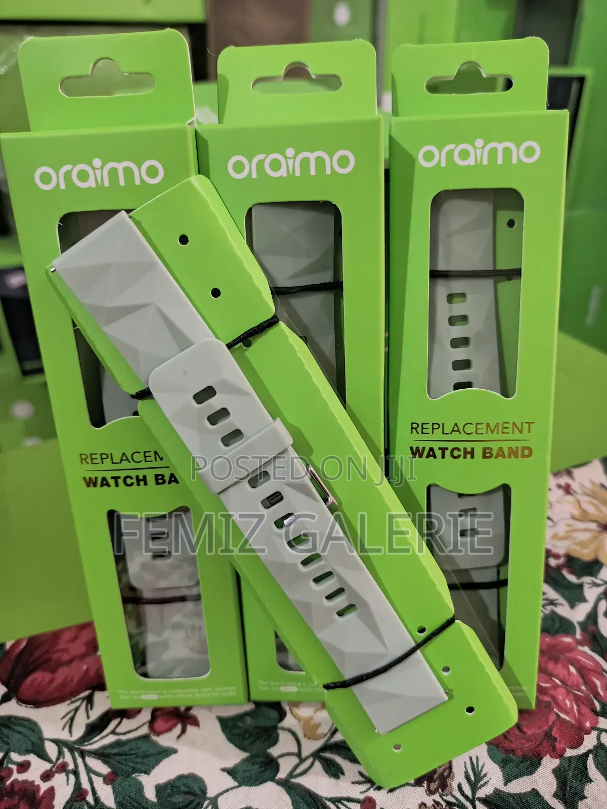 Oraimo Watch Strap 06 Green Diamond Pattern
