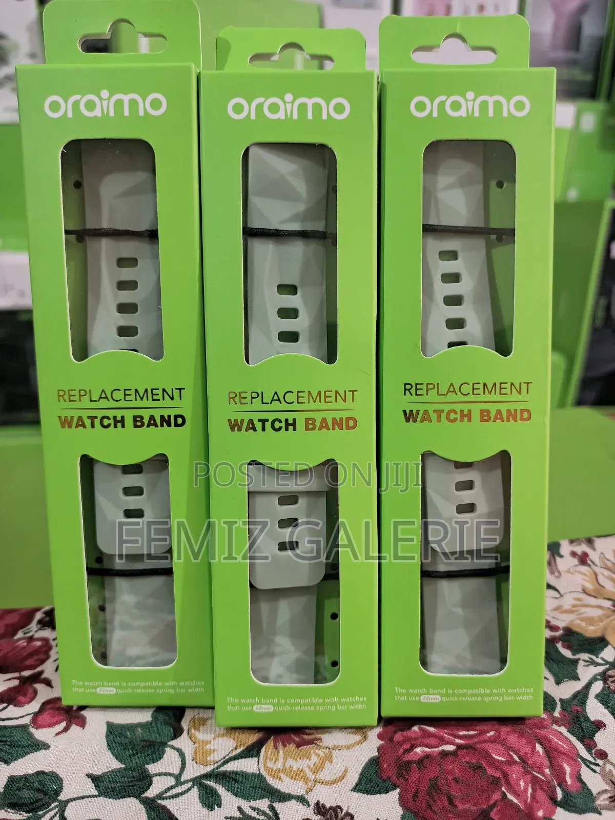 Oraimo Watch Strap 06 Green Diamond Pattern