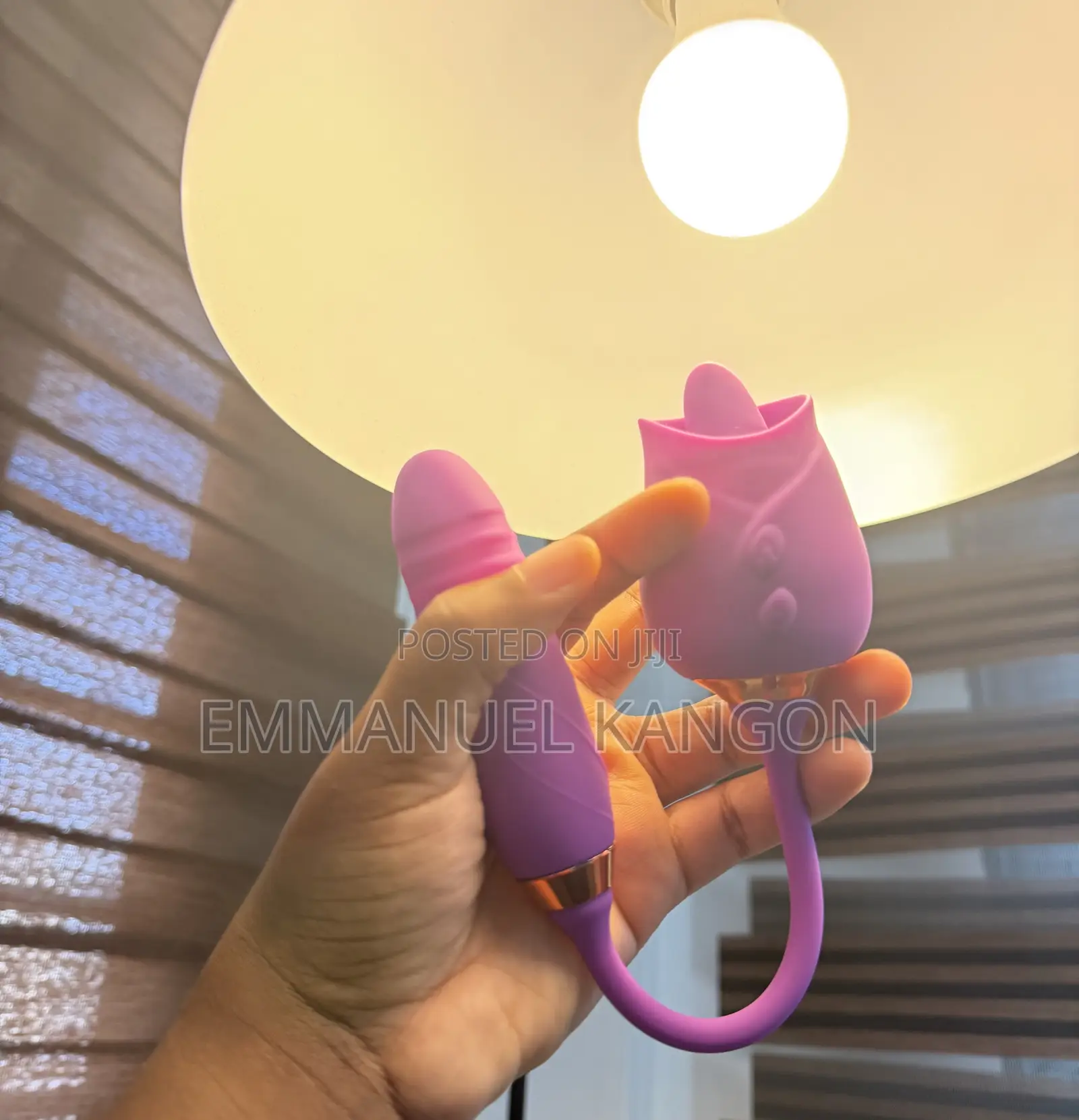 2 in 1 Rose Licker and Thrusting Vibrator