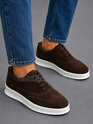 Coffee Brown TIMBERLAND Suede Leather Sneakers