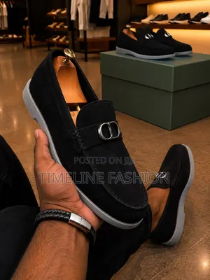 Christian Dior Executive Men's Suede Loafers 39-46 Black