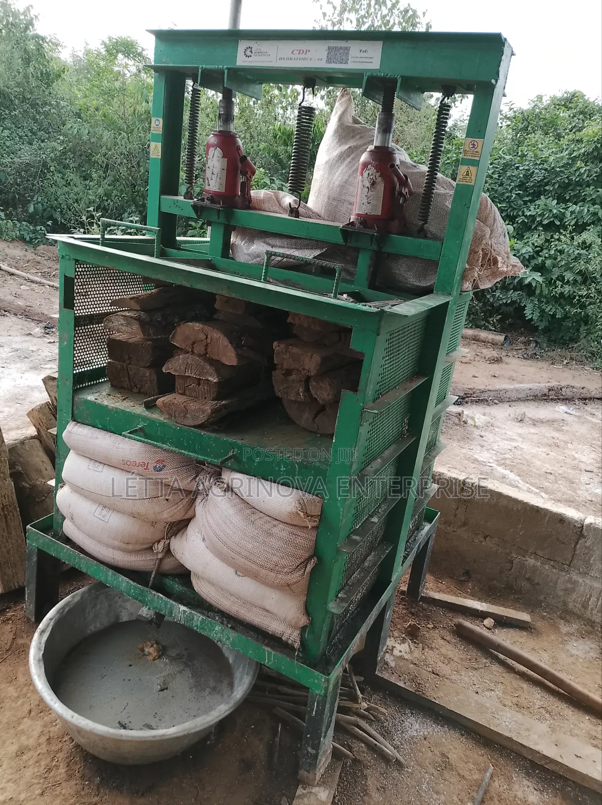 40 Ton Hydraulic Cassava Dough Presser/ Squeezing Machine
