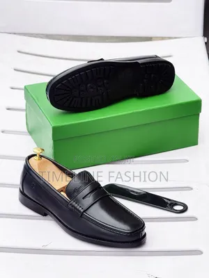Gianfranco Butteri Black Leather Loafers for Men