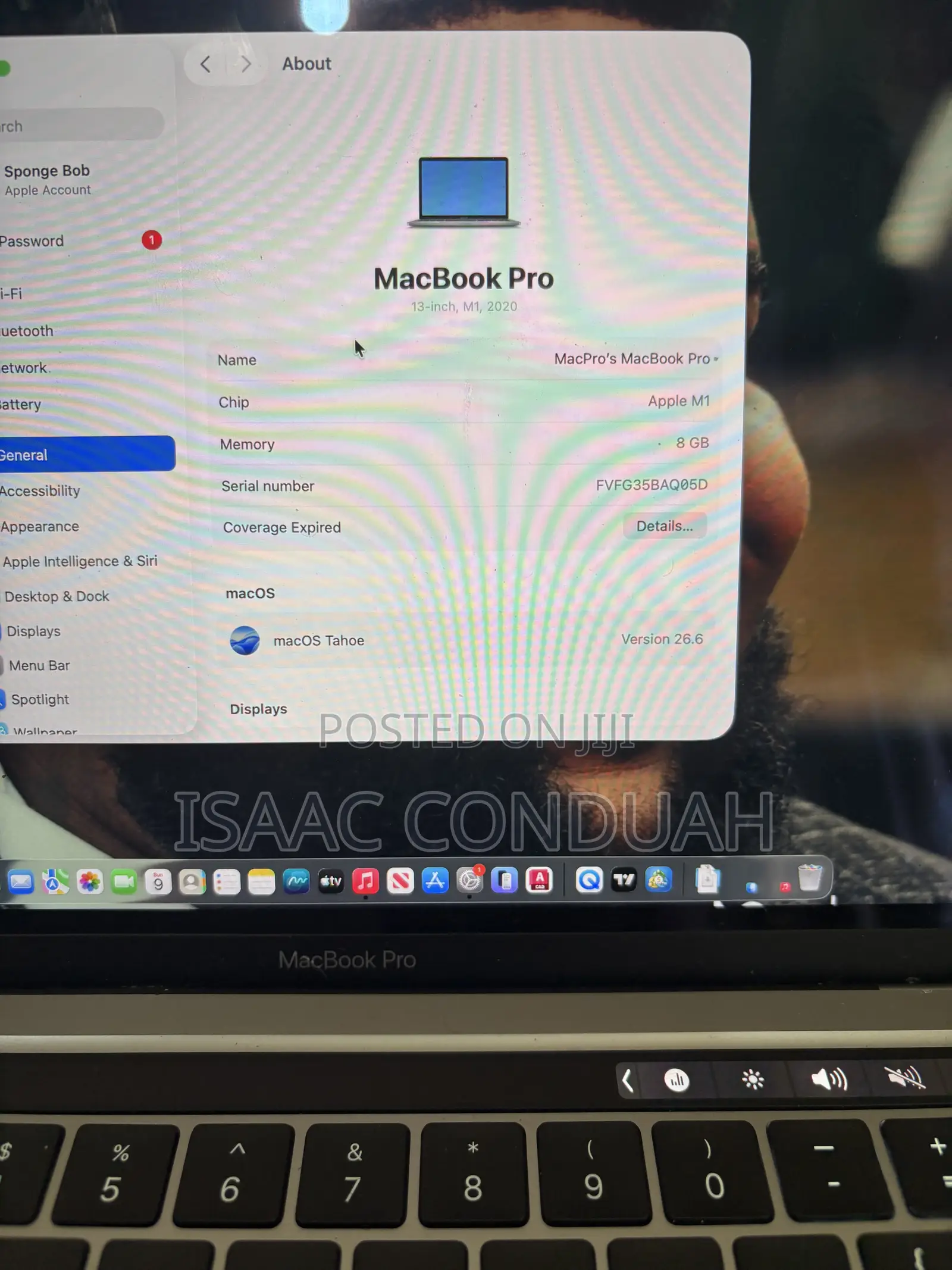 Laptop Apple MacBook Pro 2020 8GB Apple M1 SSD 256GB