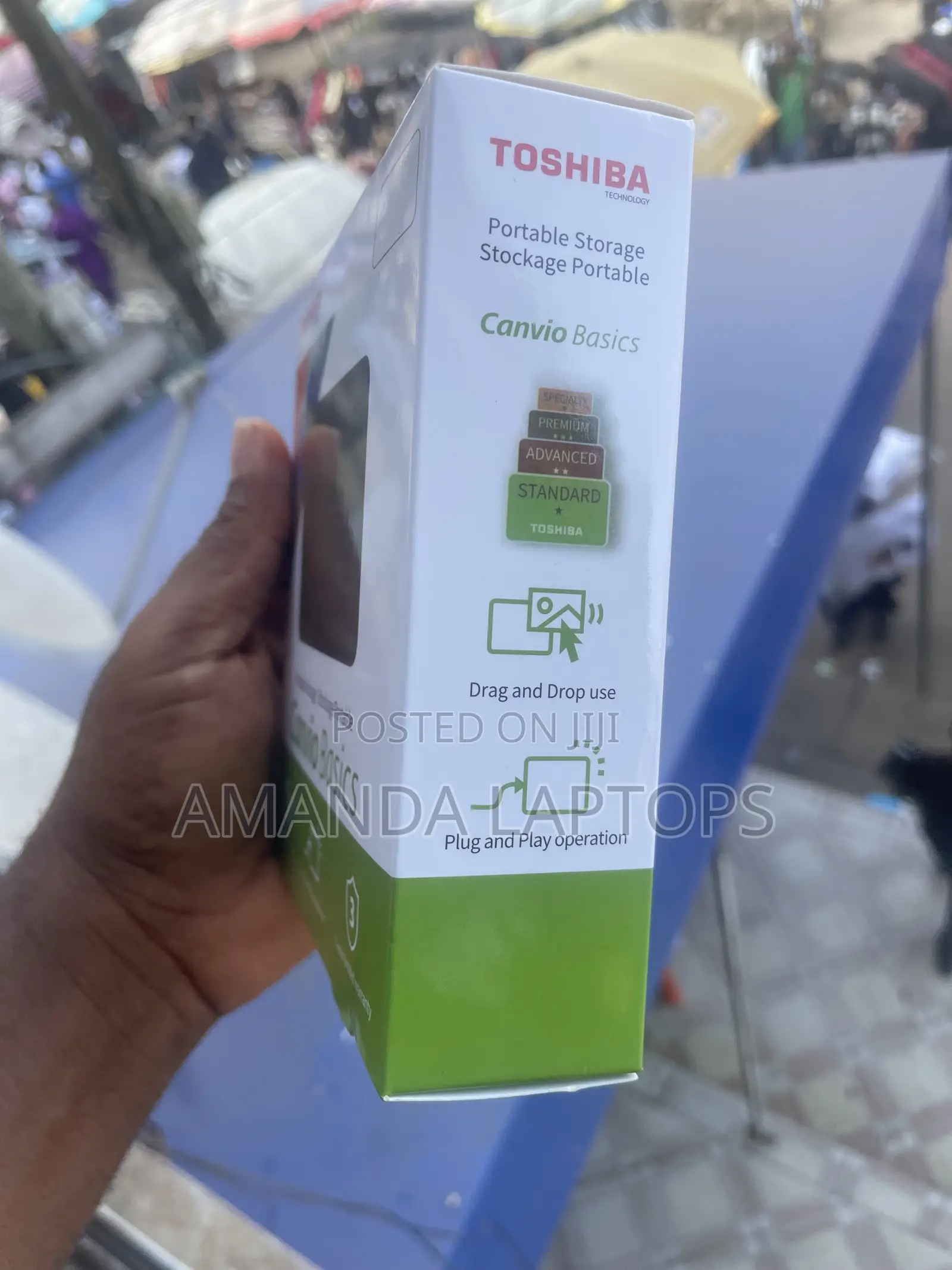 1TB New Toshiba External Drive With USB Cable 3.0