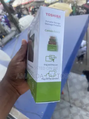1TB New Toshiba External Drive With USB Cable 3.0
