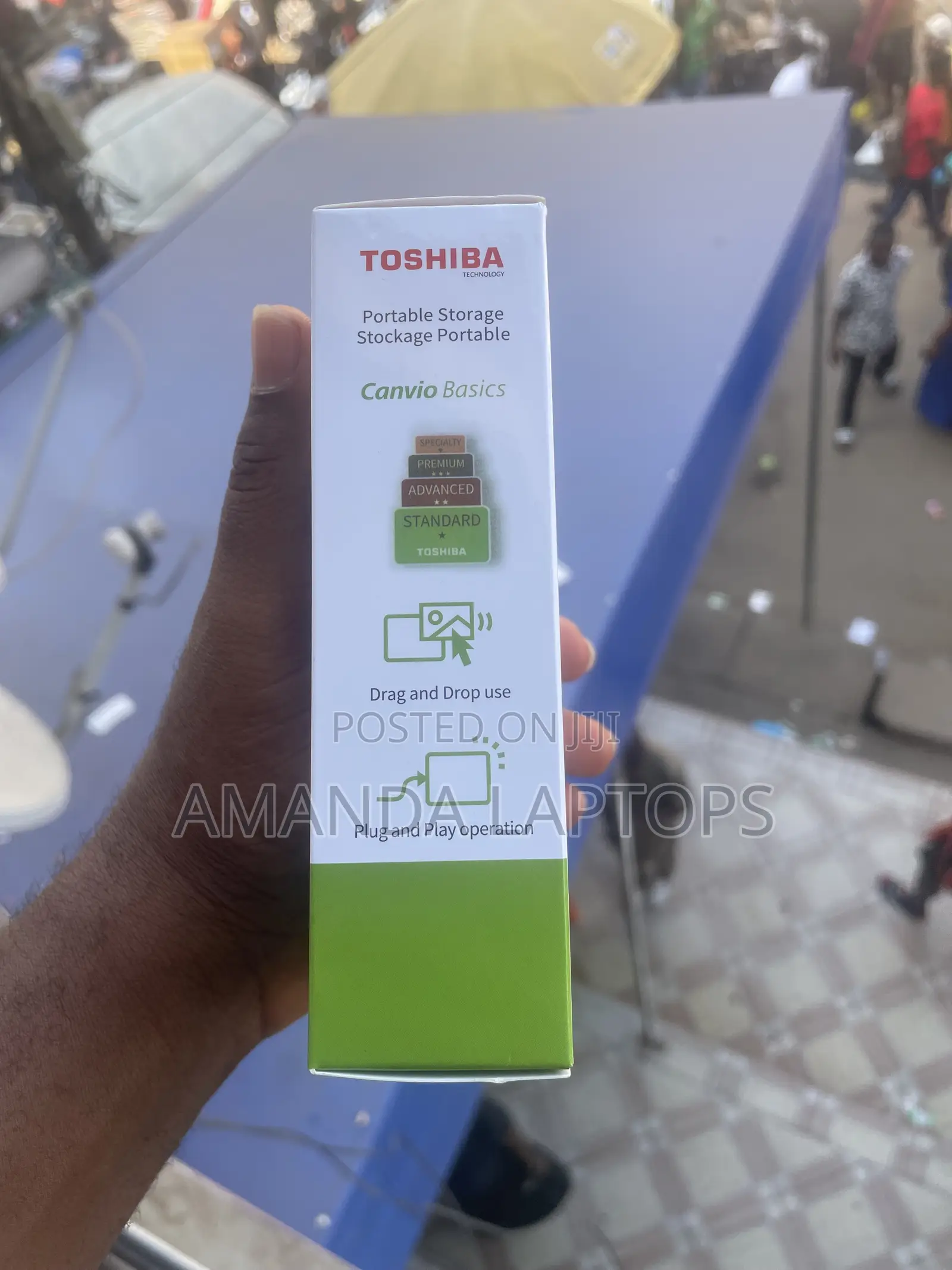 1TB New Toshiba External Drive With USB Cable 3.0