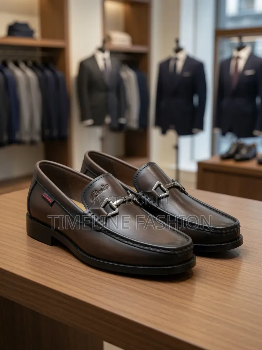 Clark's Executive Men's Dressing Loafer Shoes Coffee Brown