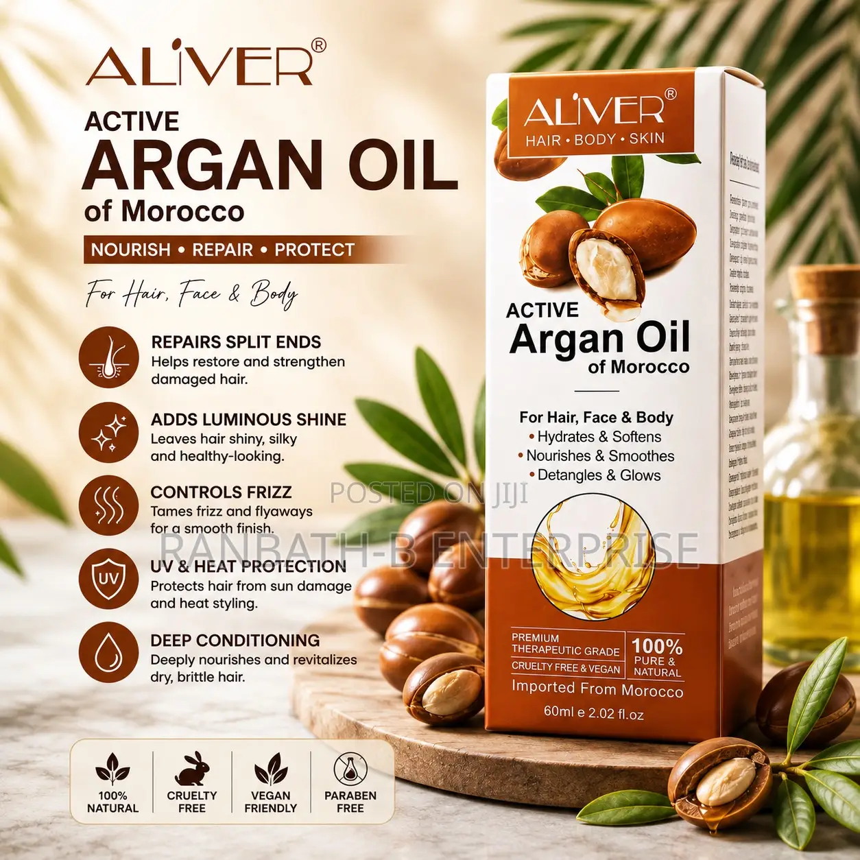 Original ALIVER Active Argan Oil of Morocco
