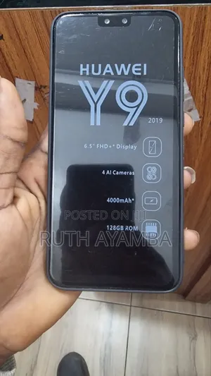 New Huawei Y9 128 GB Black