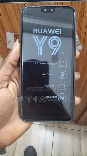 New Huawei Y9 128 GB Black