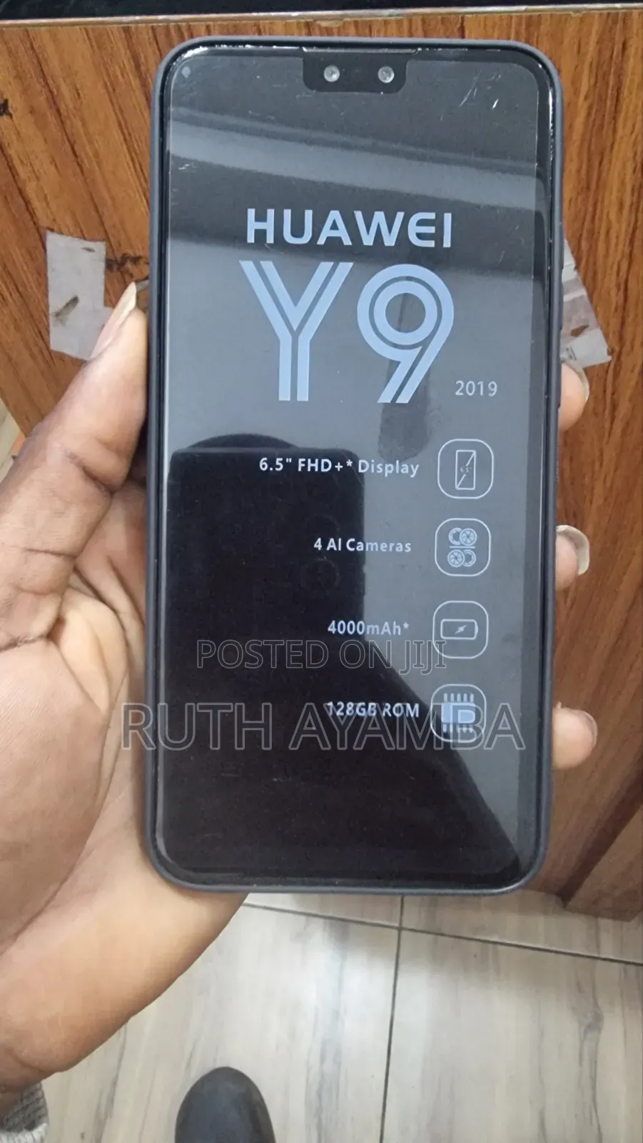 New Huawei Y9 128 GB Black
