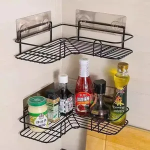 2pcs Bathroom Kitchen Shelves, Storage Rack, Drain Basket