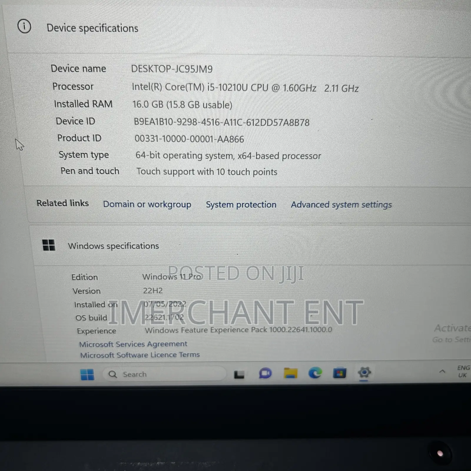 Laptop Lenovo ThinkPad X13 Gen 2 16GB Intel Core i5 SSD 256GB