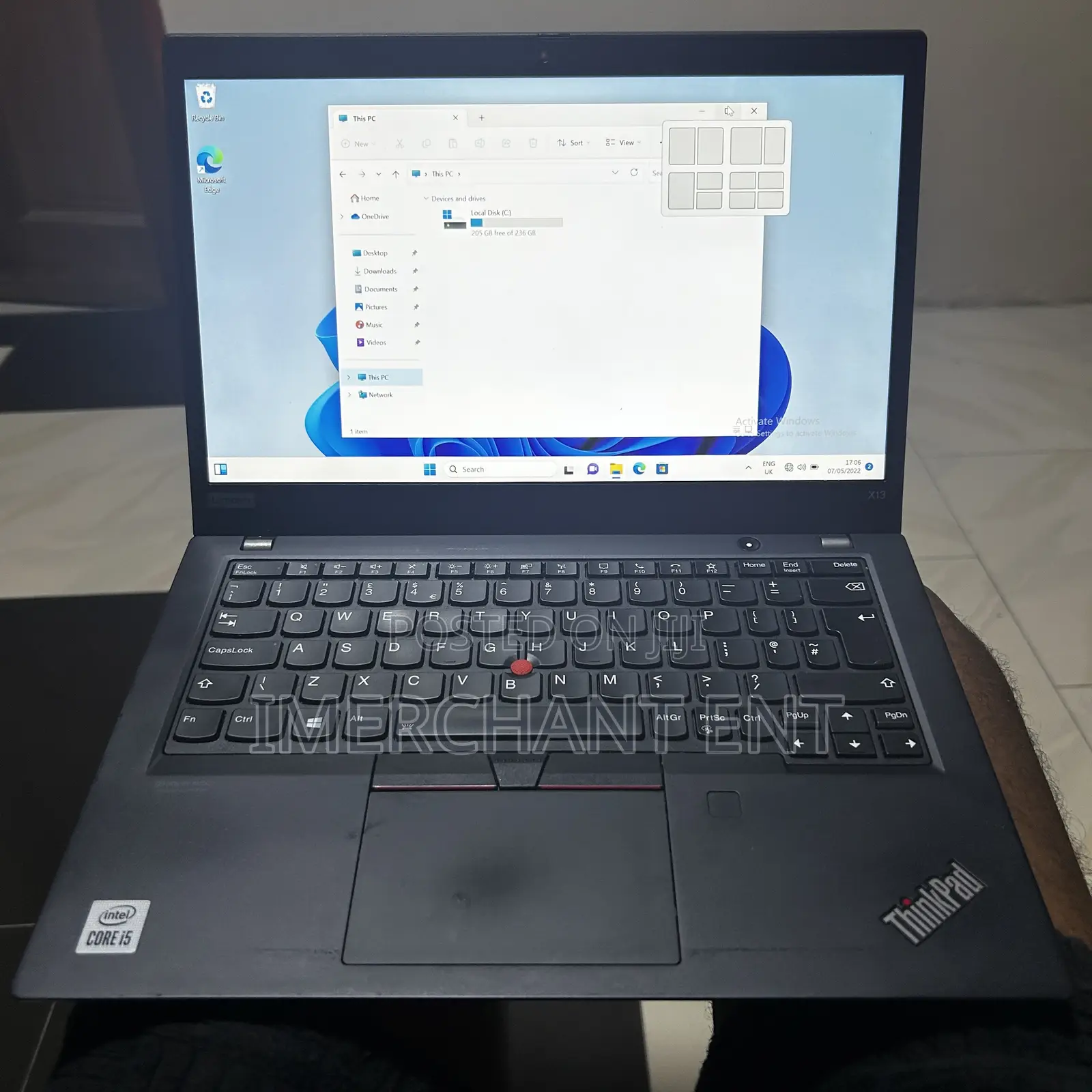 Laptop Lenovo ThinkPad X13 Gen 2 16GB Intel Core i5 SSD 256GB