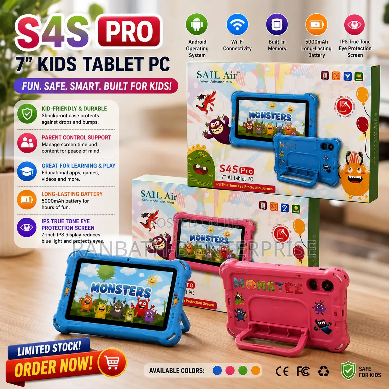 New Tablet 32 GB Yellow