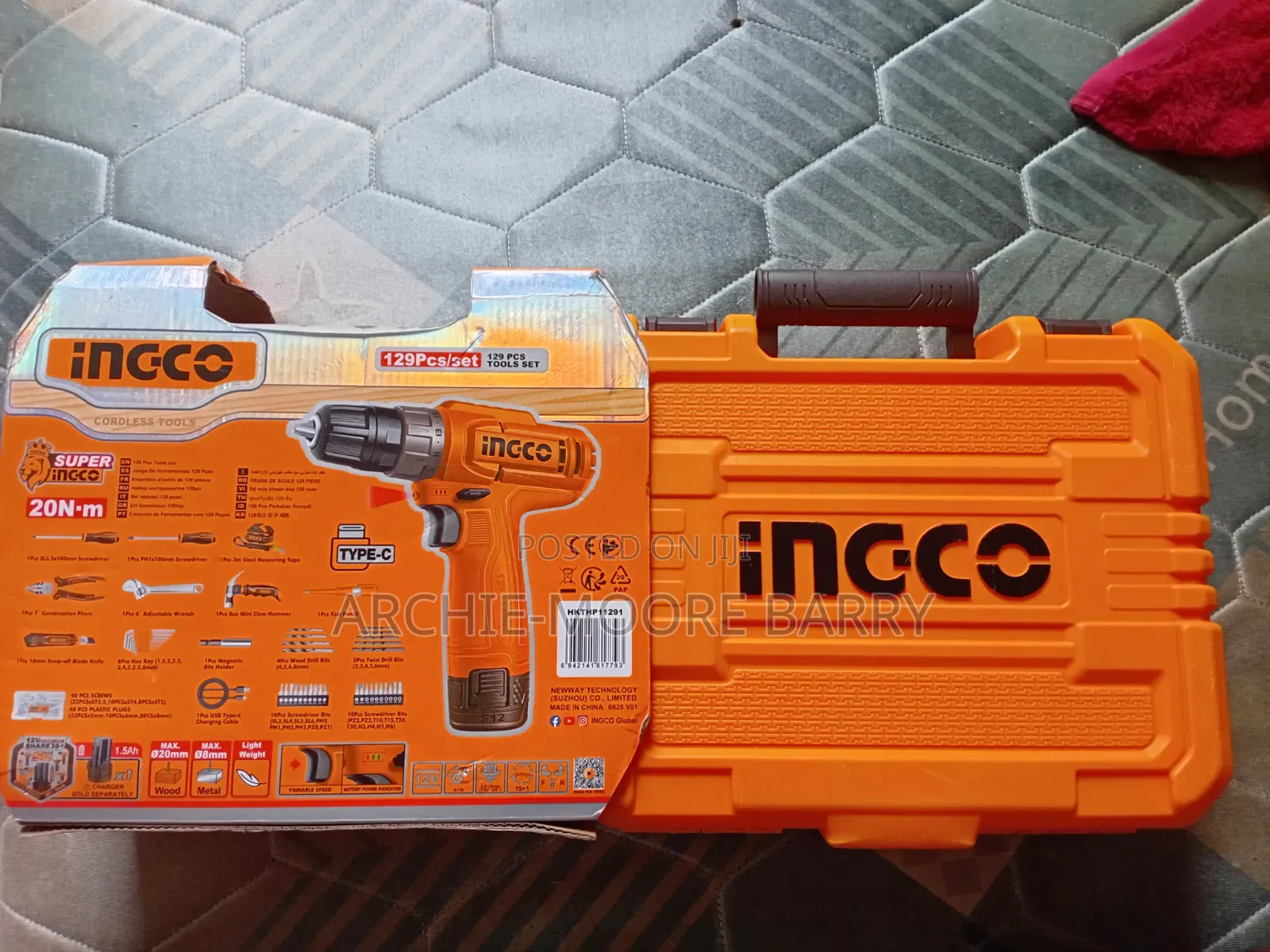 Cordless Recgargable Drill 129 PCS Set