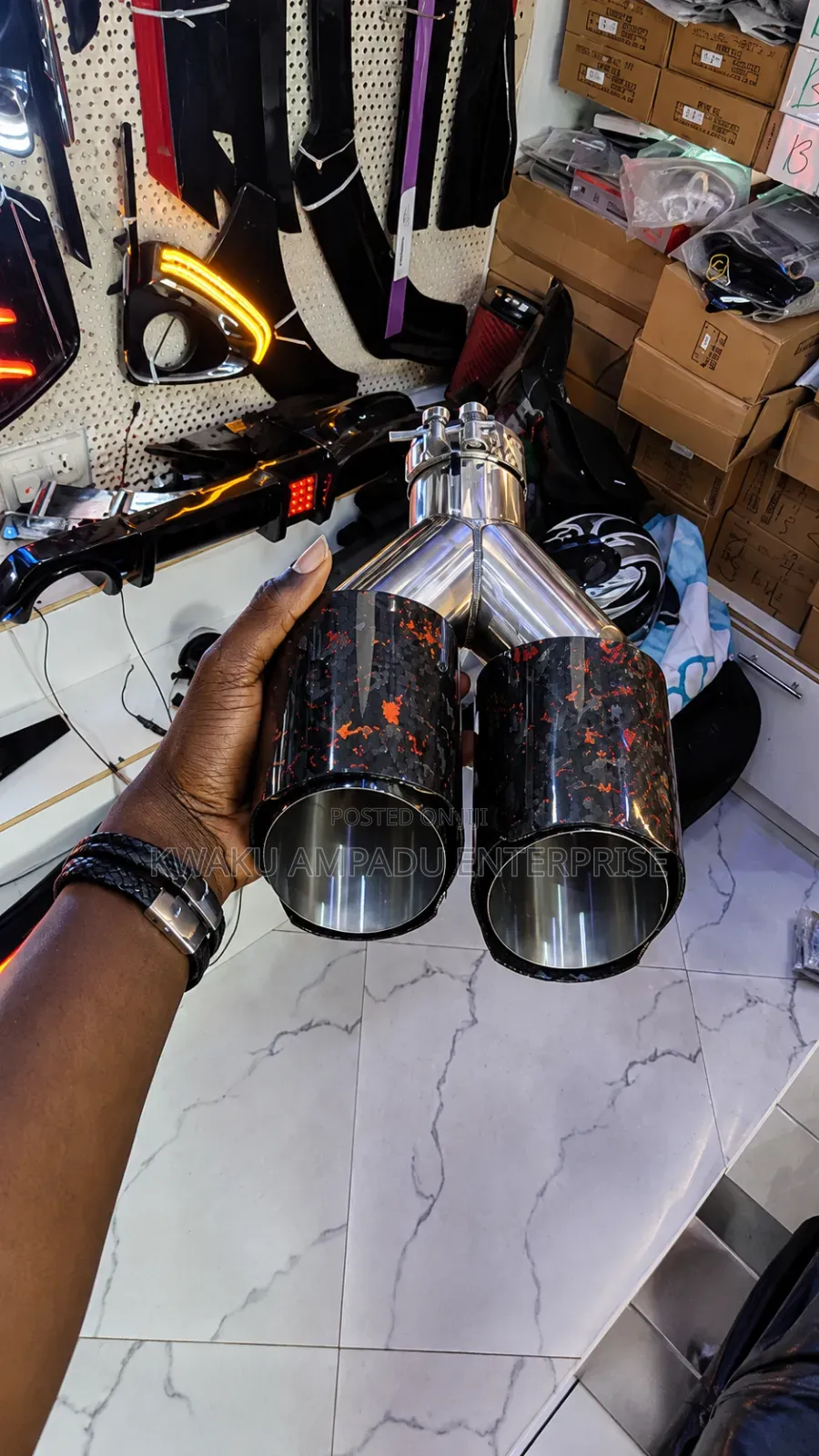 Universal Dual Car Exhaust Muffler Tips