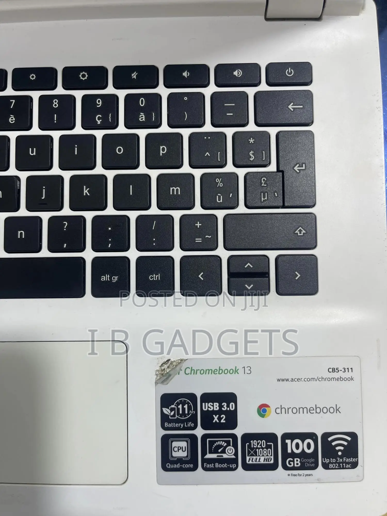 Laptop Acer Chromebook 11 CB311 4GB Intel Celeron SSD 60GB