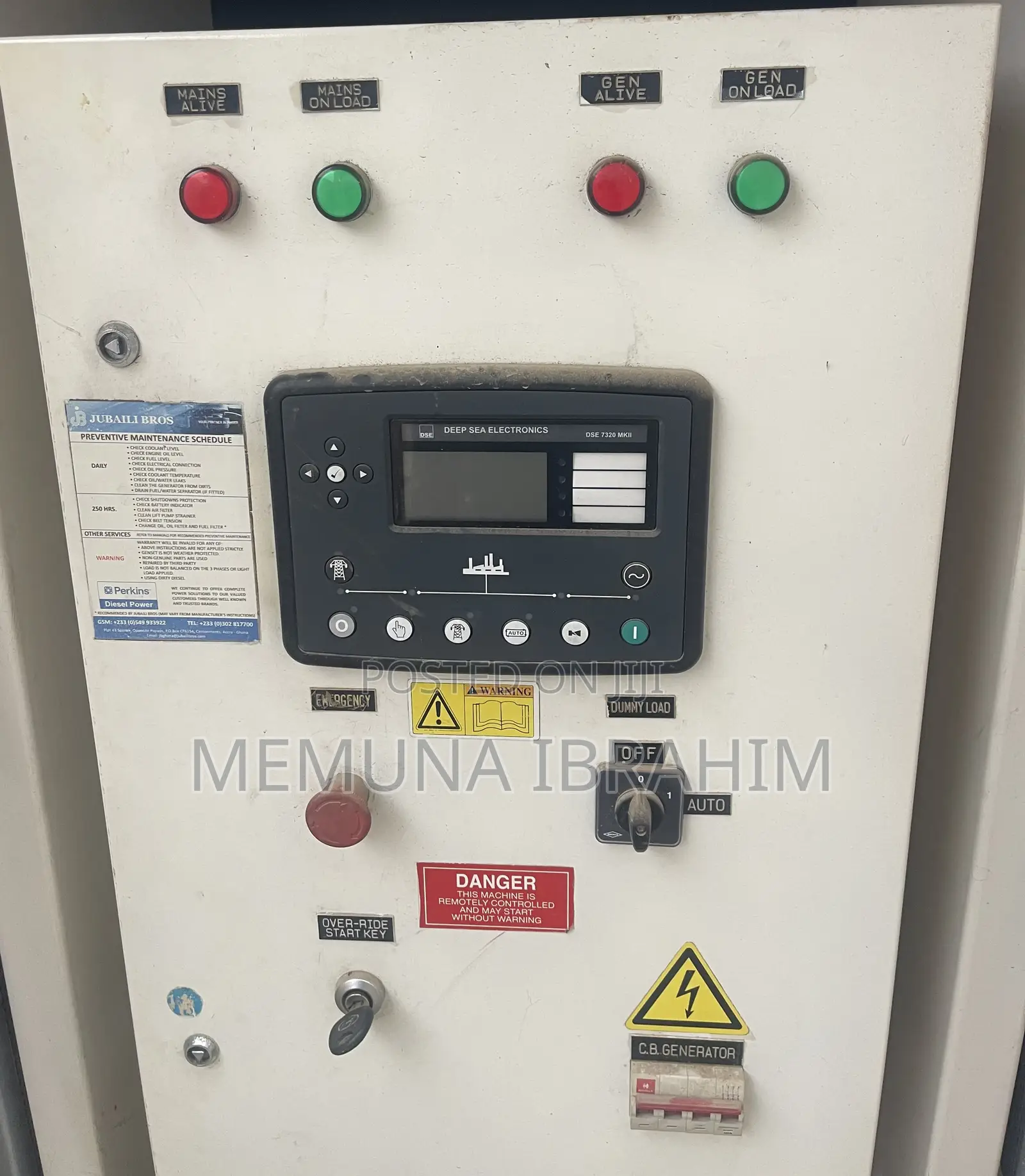 12 KVA Super Silent Perkins Diesel Generator