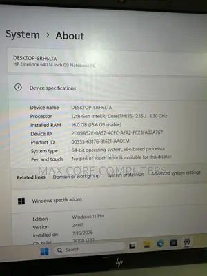 Laptop HP EliteBook 640 G9 16GB Intel Core i5 SSD 1T