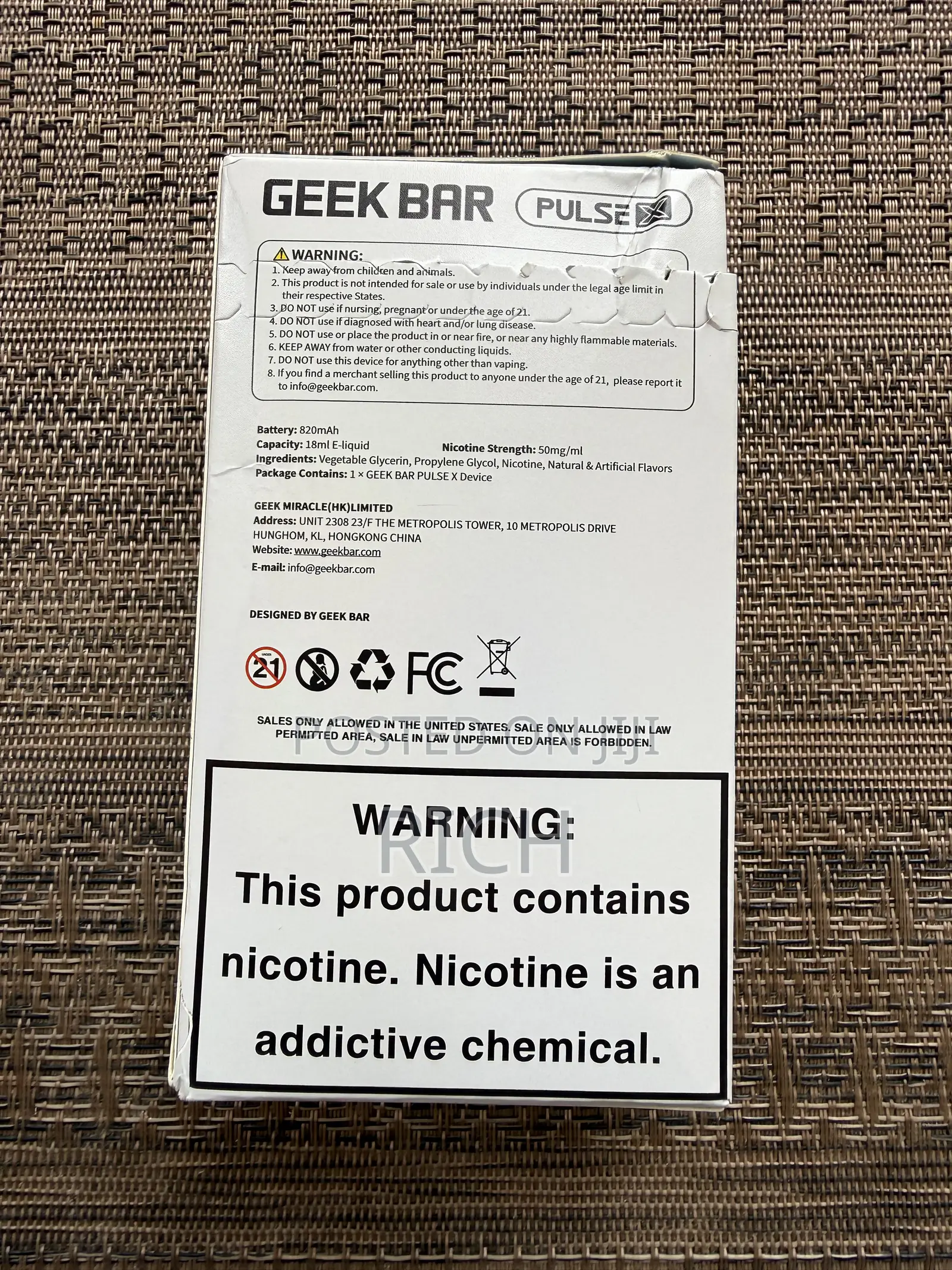 Geek Bar Pulse X