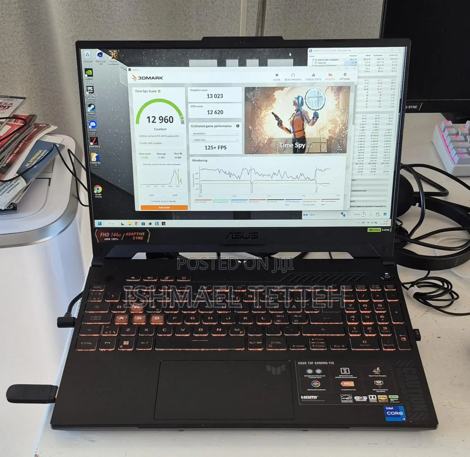 Laptop Asus TUF Gaming F15 16GB Intel Core i7 SSD 512GB