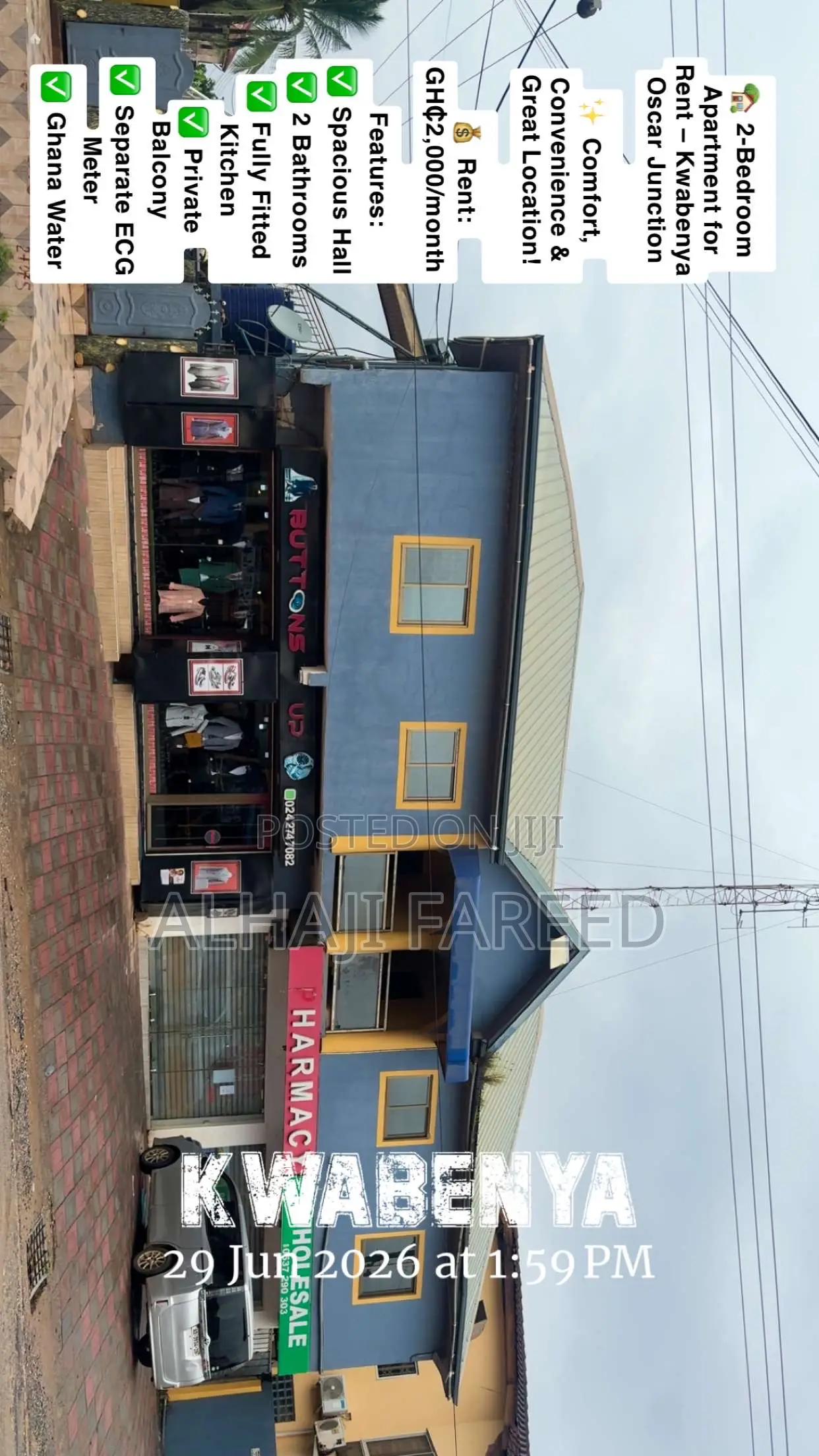2bdrm Apartment in Kwabenya for rent