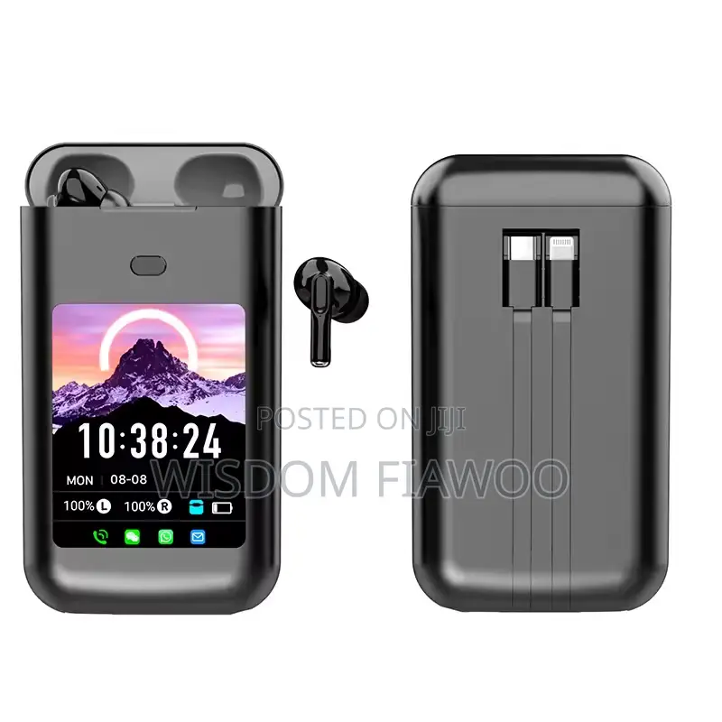 Efiniya Multi Earbuds Ans Powerbank With Screen