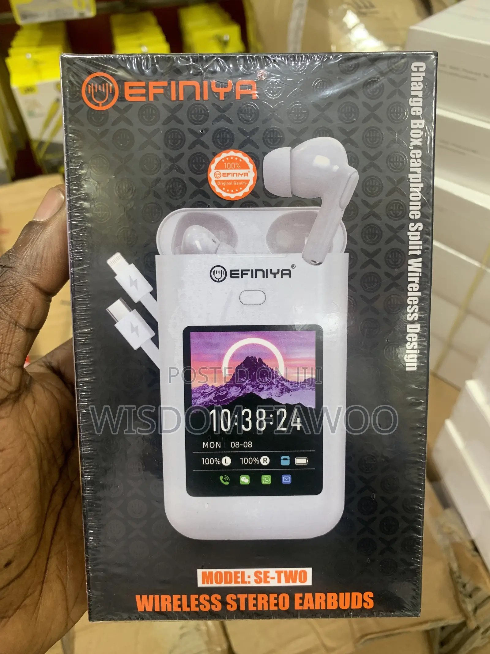 Efiniya Multi Earbuds Ans Powerbank With Screen