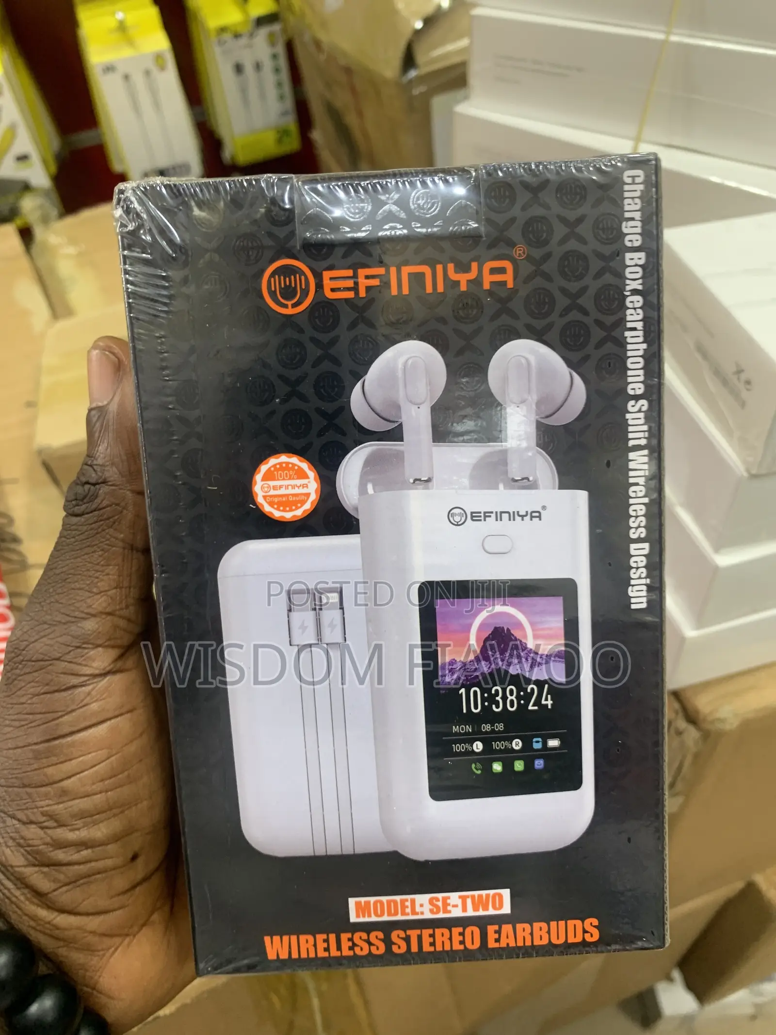 Efiniya Multi Earbuds Ans Powerbank With Screen