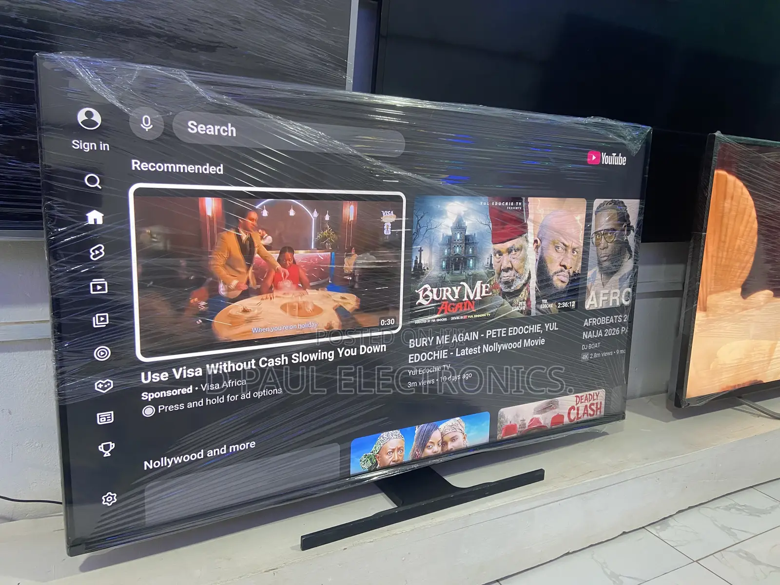 50 Inches Full Digital Satellite Ultra HD Led Smart Android TCL TV.