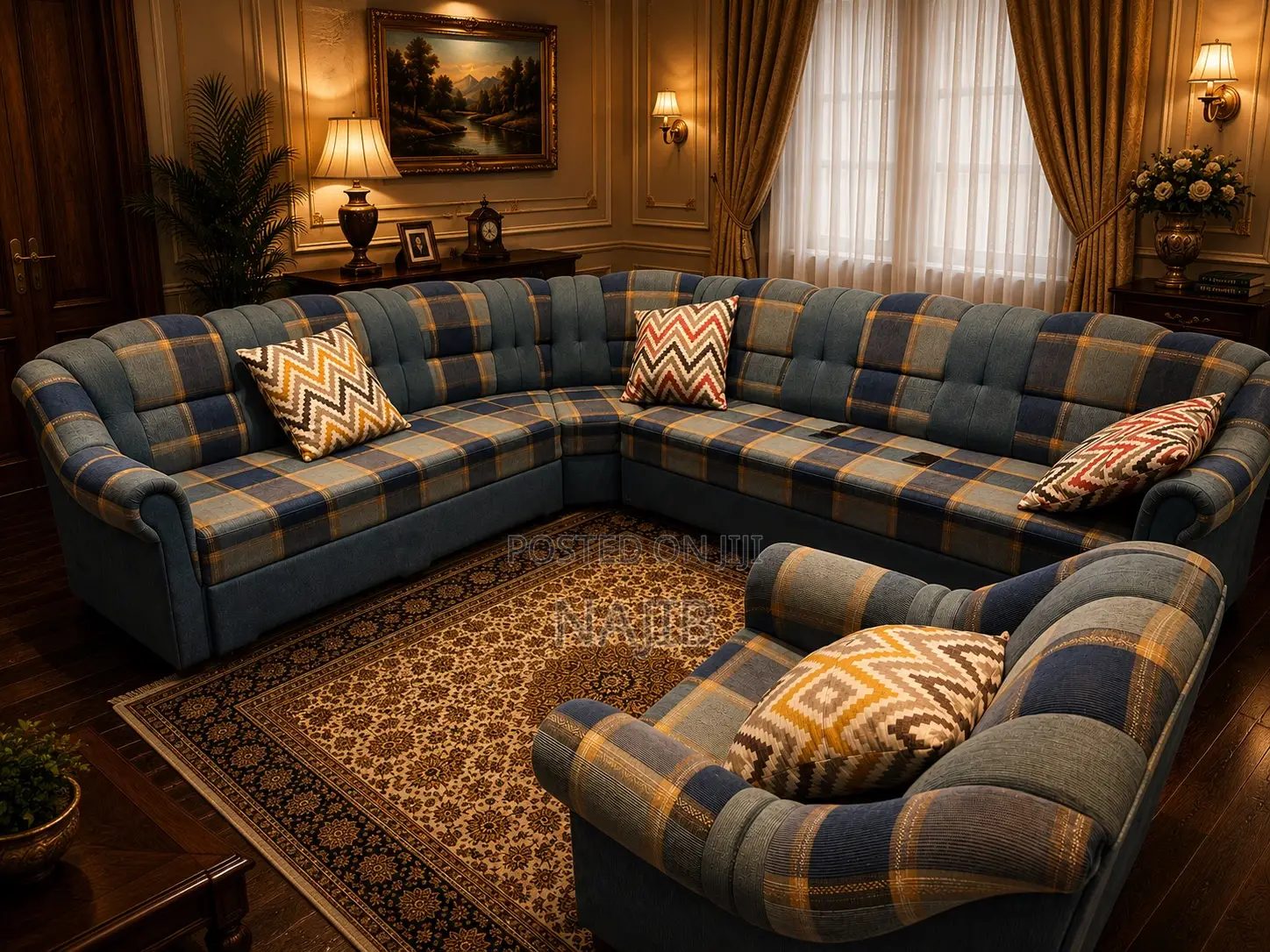 Premium Convertible Sofa Set With Pull-Out Bed Storage Compartment