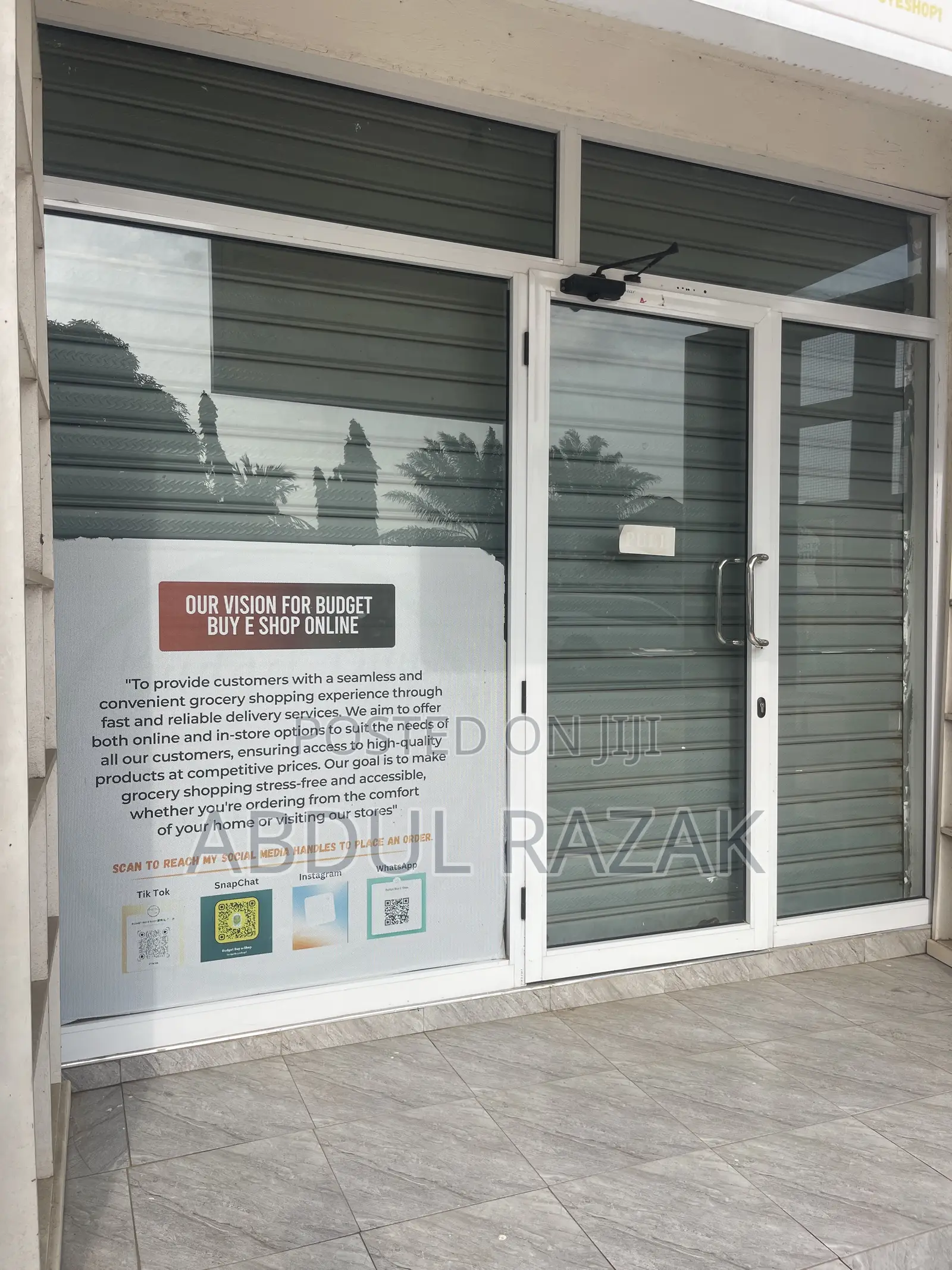Glass Door for Shop for Sale