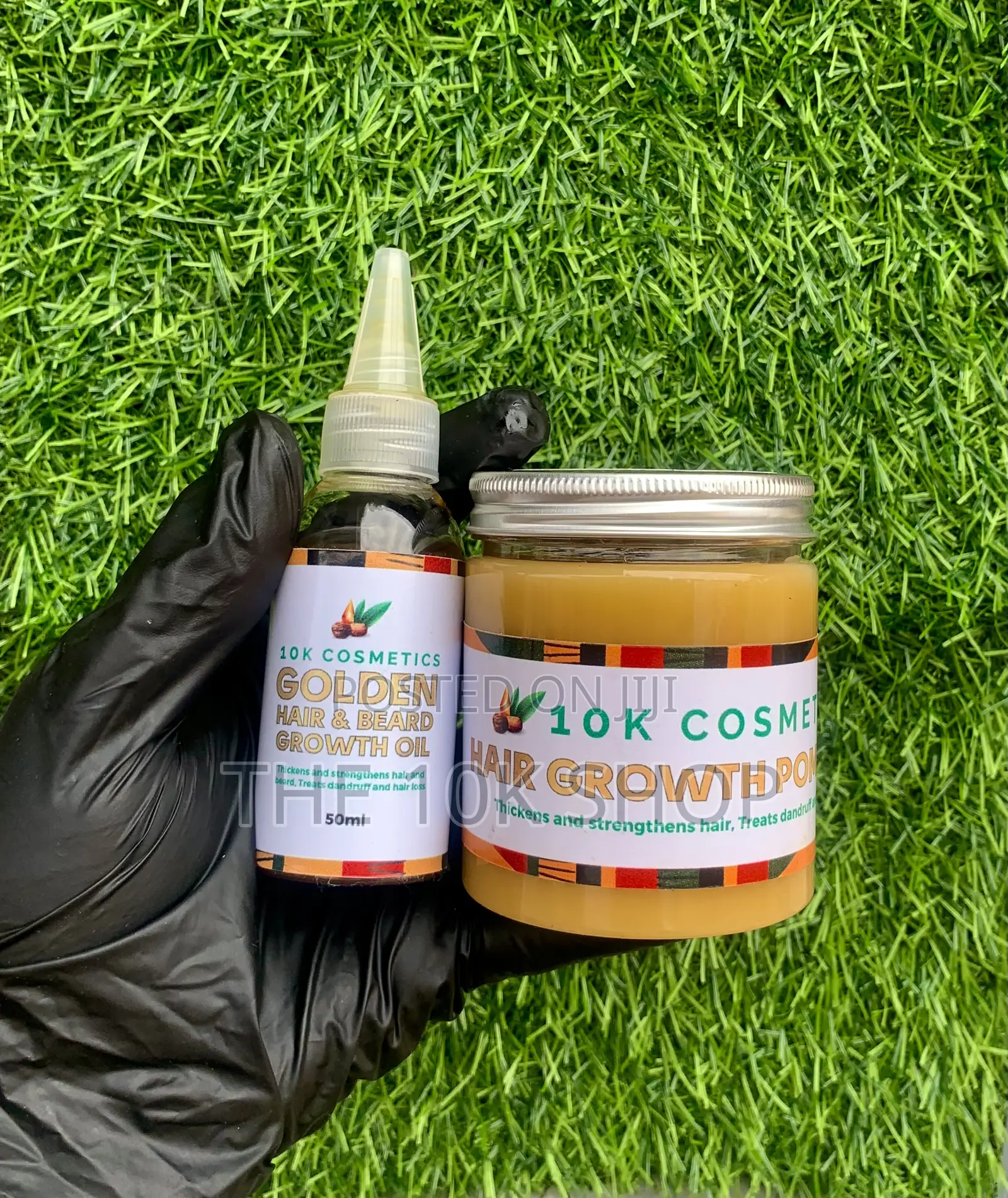 Hair and Beard Growth Oil, Growth Pomade and Derma Roller