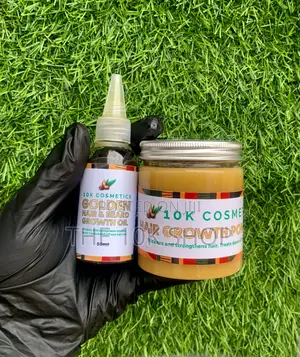 Hair and Beard Growth Oil, Growth Pomade and Derma Roller